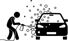 Auto Außenreinigung Icon