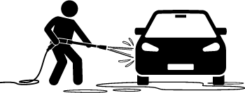 Wasserschlauch Auto Icon