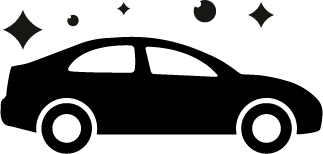 glänzendes Auto Icon