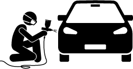 Außenbearbeitung Auto Icon